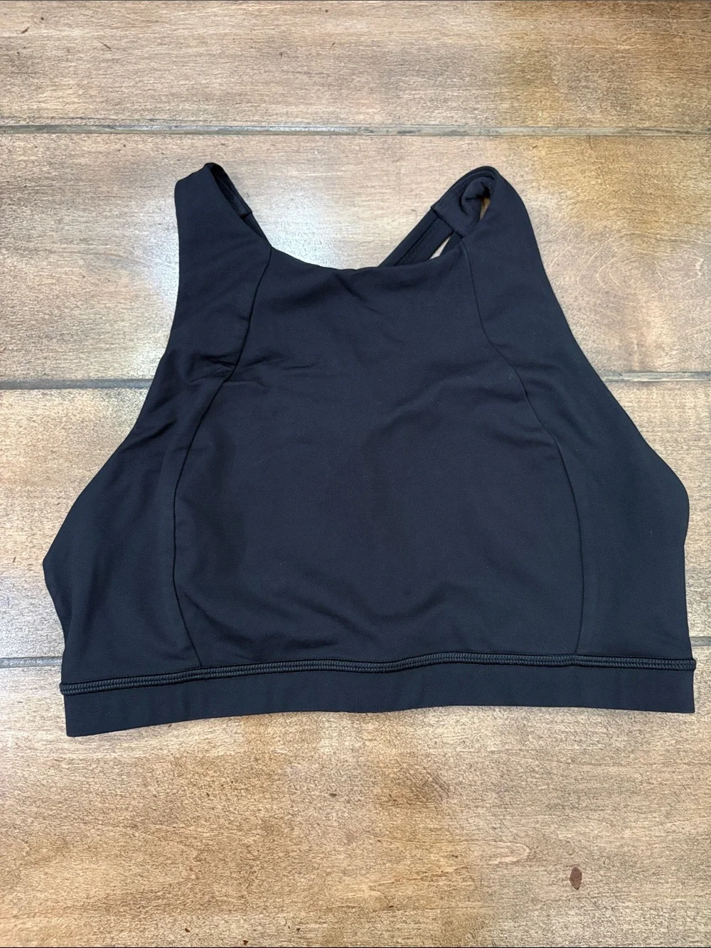 Lululemon free to be serene high neck sports bra black size 8